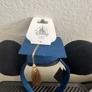 NWT Disney Mickey graduation Ears Headband with Gold Tassel